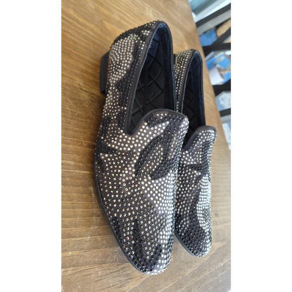 Steve Madden Men\'s Camo Rhinestone Loafers Slip-On Smoking Shoes Size 10 main image 9